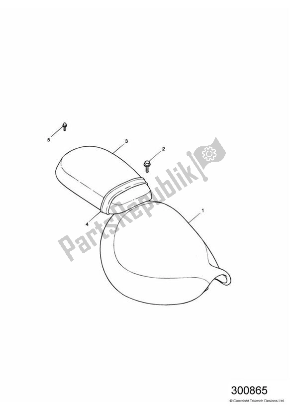 All parts for the Seat of the Triumph America Carburettor 790 2002 - 2007
